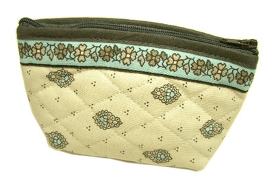 Provencal fabric coin purse (Marat d'Avignon / bastide. Turquois - Click Image to Close